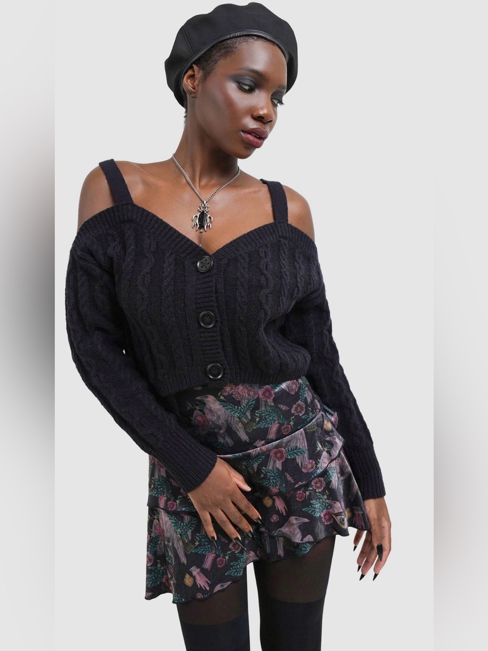 Killstar Dark Ballad Crop Top Sweater